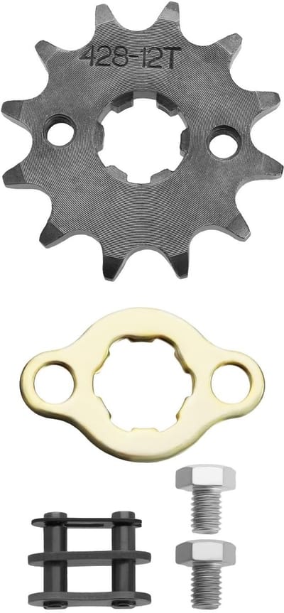 Dailygoods- Kettingblad 428 12T 17mm - Tandwielen - ATV - Off-road Motorfietsen - Schokbestendig - Duurzaam Staal - Tandwiel