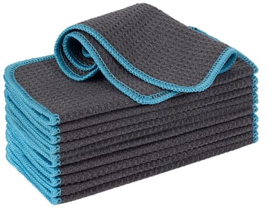 Dailygoods- Vaatdoekje 20 cm x 20 cm - Wasbaar - Microvezeldoekjes - Pluisvrij - 12 Stuks - Sneldrogend - Poetsdoek