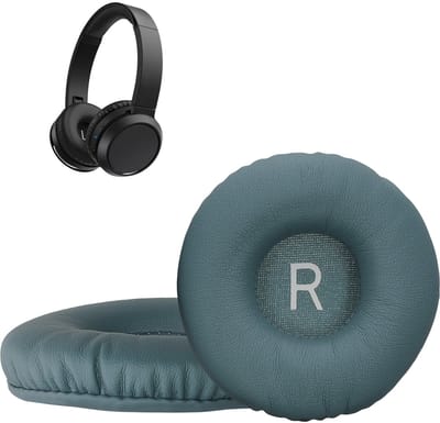 kwmobile 2x oorkussens geschikt voor Philips H4205 - Earpads voor koptelefoon in blauwgrijs