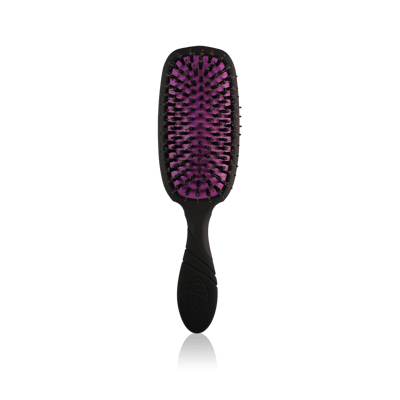 WetBrush PRO Shine Enhancer - Zwarte Haarborstel - Verzorgende Borstel Met Intelliflex® Technologie - Ideaal Voor Nat En Droog Haar - Ontwart Zonder Haarbreuk - Voor Natuurlijk Glanzend Haar - Geschikt Voor Elk Haartype - Lichtgewicht Design