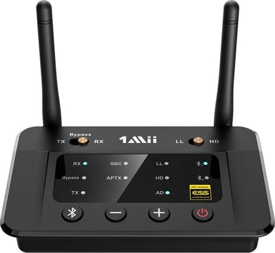 1Mii B03Pro Bluetooth 5.3 Zender/Ontvanger met AptX HD Low Latency voor TV en Stereo-installatie