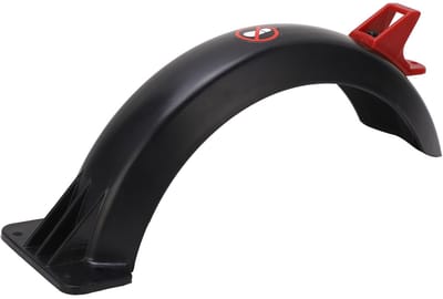 Dailygoods - Spatbord voor elektrische scooter, spatwaterdicht spatbord voor elektrische scooter, spatbord achterspatbord met haak en reflecterende strip, kunststof spatborden voor achterspatborden vervanging voor