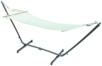 Hangmat Tuin - Katoenen Hangmat - Ontspannen Buiten - Zonder Standaard - 200 x 80 cm - Wit