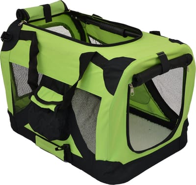 Jack And Vanilla - Kennels - Travel Plooibare Kennel - Groen - 49x34x34cm 43/4002 - 178244