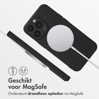 imoshion Hoesje - Geschikt voor Apple iPhone 13 Pro - Color Backcover geschikt voor MagSafe - Zwart