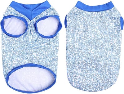 Honden Koelvest - Huisdier Kleding - Warm Weer - Ademend V-hals - Grote Honden - Blauw
