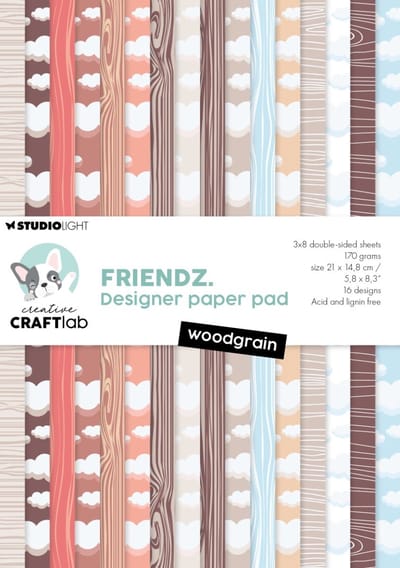 Paperpad Woodgrain - Friendz nr. 241
