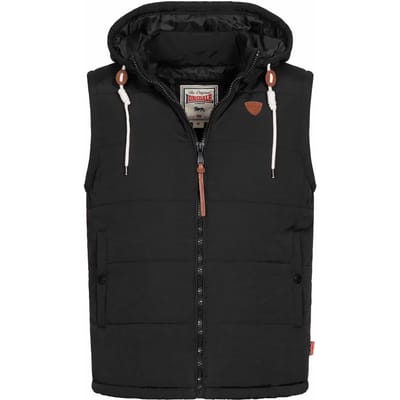Lonsdale Winterjacke Polmear Weste mit Kapuze normale Passform Black-L