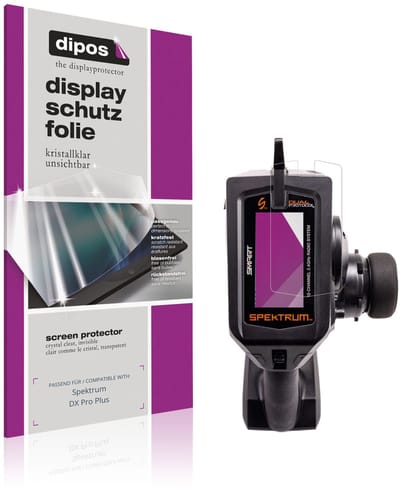 dipos – 2x Beschermfolie geschikt voor Spektrum DX Pro Plus | Krasbestendige & heldere Screenprotector Ultra-Thin