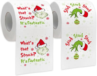 Grappige Kerst Toiletpapier Rollen - Feestelijke Badkamer Decoratie en Origineler Kerstcadeau