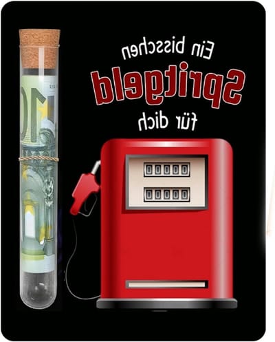 Rijbewijs cadeau voor jeugdwijding en 18e verjaardag, houten geschenk met tankvoucher, origineel geldgeschenk voor jongens