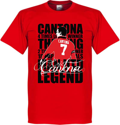 Eric Cantona Legend T-shirt - Rood - XS