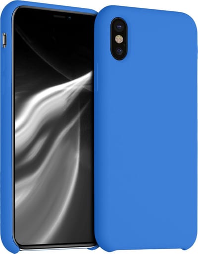 kwmobile telefoonhoesje geschikt voor Apple iPhone X - Hoesje met siliconen coating - Smartphone case in zeebries