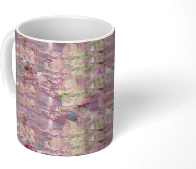 Mok - Koffiemok - Vloeiend - Olie - Verf - Texturen - Multi - Mokken - 350 ML - Beker - Koffiemokken - Theemok