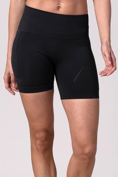 REVIVE seamless en highwaist dames yoga-sportshort AMARANTE - duurzaam, maat L
