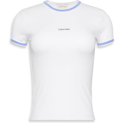 Calvin Klein Ss Color Block Cotton Tee Brilliant White Taglia: XS | Maglie Sportivi Outlet | Donna | Bianco