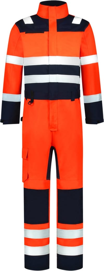 Tricorp 753009 Overall High Vis Bicolor - Fluo Oranje/Inkt - 54