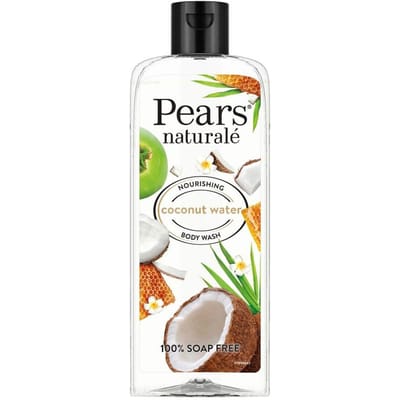 Pears Naturale Bain Moussant Nourrissant à l'Eau de Coco 250 ml || Ingrédients 100% Naturels || Gel Douche Liquide au Miel pour une Peau Éclatante - Sans Paraben white