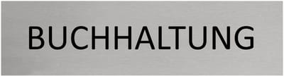 CombiCraft Aluminium Deurbordje "Buchhaltung " 165x45mm met tape