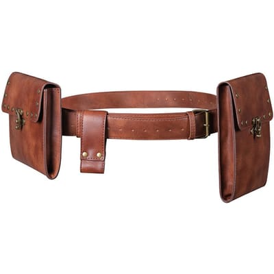 Europese en Amerikaanse Retro Dames Heuptas Mini Outdoor Mobiele Telefoon Kleingeld Kledingaccessoires brown