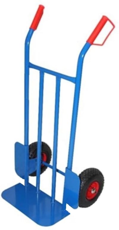 Hofftech Steekwagen - Max 200 kg - Luchtbanden - 1200 x 595 x 670 mm - Blauw