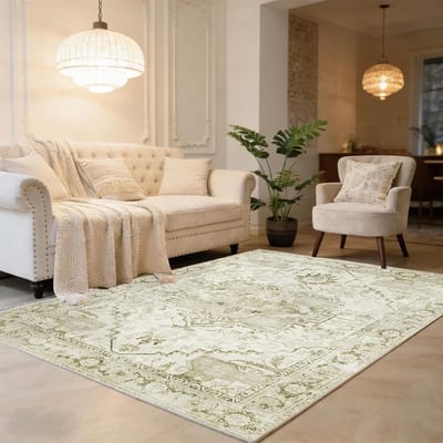 Wasbaar abstract tapijt in beige, minimalistische vloermat met antislip, ultrazacht laagpolig voor woonkamer, slaapkamer en eetkamer, 160 x 230 cm, decoratief en duurzaam