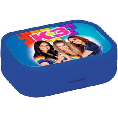 K3 vershouddoos - donkerblauwe brooddoos - met Hanne, Marthe en Julia