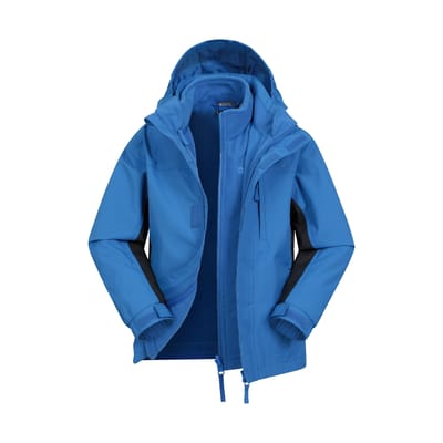 Mountain Warehouse Kinder/Kids Cannonball 3 in 1 Waterdichte Jas (Kobalt)