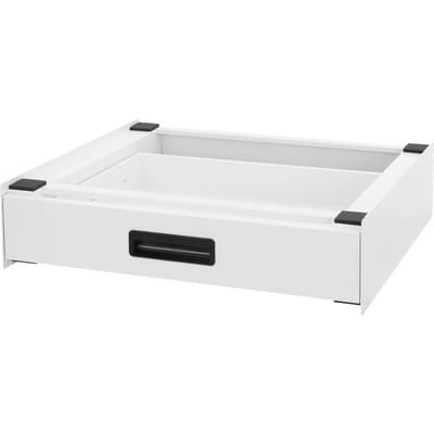 Tussenbouwframe voor wasmachine Aansluitframe met lade 60,5x54 cm in wit ML-Design