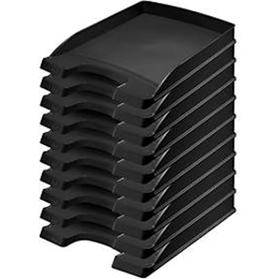 LEITZ® brievenbak Plus 5237, A4, 10 stuks, zwart