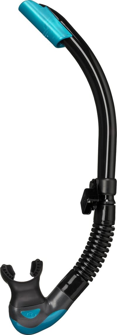 TUSA Platina II Hyperdry – Premium snorkel met Hyperdry-systeem en hypoallergene siliconen mondstuk – Oceaangroen/Zwart – SP-170QB OG