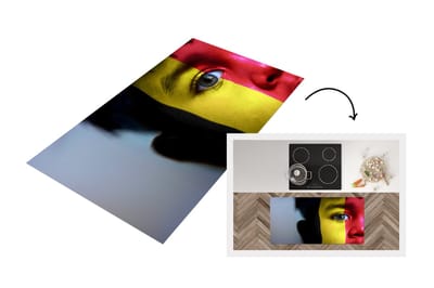 Keukenloper - Loper keuken - Vlag van België - 120x60 cm - Keukenloper vinyl