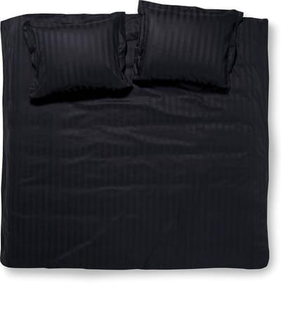 Damai Linea - Dekbedovertrek - 200x200/220 cm - Tweepersoons - Zwart + 2 kussenslopen 60x70