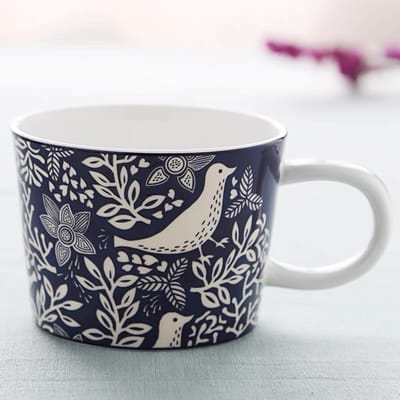Mok Bone China Licht Luxe High End Gevoel   Gepersonaliseerde Mok in Olieverfstijl Zeeanemoon Paardenbloem Waterbeker Thuisgebruik 370ml