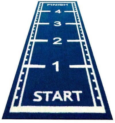 ForzaFit Sprinttrack kunstgras - Indoor/Outdoor - 5 x 1 meter - Blauw - 25 mm