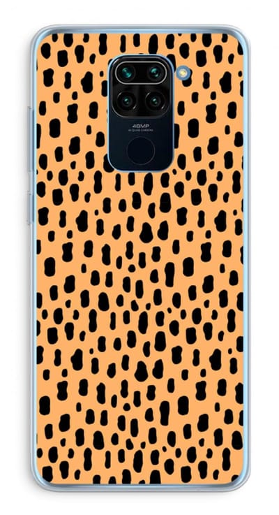 Case Company® - Hoesje geschikt voor Xiaomi Redmi Note 9 hoesje - Panter - Soft Cover Telefoonhoesje - Bescherming aan alle Kanten en Schermrand