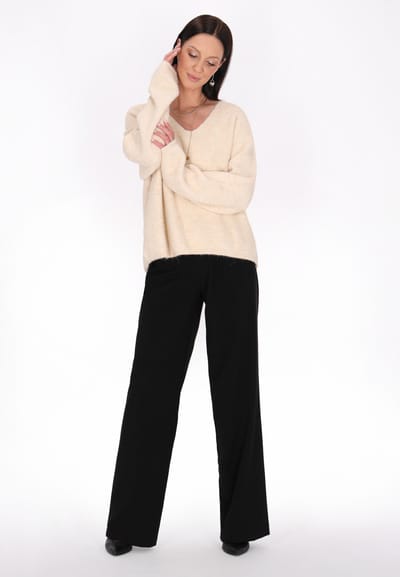 usha Jumper Dames beige melange