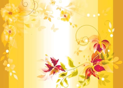 Fotobehang Floral Design | XL - 208cm x 146cm | 130g/m2 Vlies