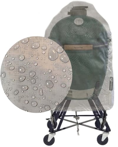 CUHOC Kwaliteits Diamond bbq hoes rond - 40x60 cm - Waterdicht met Stormbanden en Trekkoord