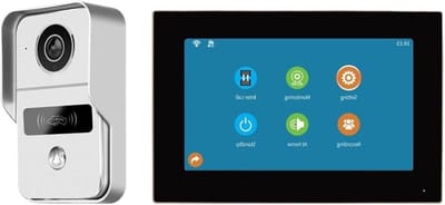 Videodeurbel - Deurtelefoon Intercom - Veiligheid Thuis - 1080P H.264 Compressie - 10 x 10 x 10 mm - Zwart
