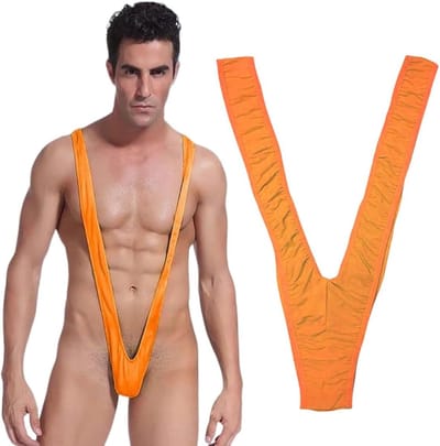 Oranje Polyester Kostuum voor Mannen - Perfect voor Feestjes en Verkleedpartijen, One Size