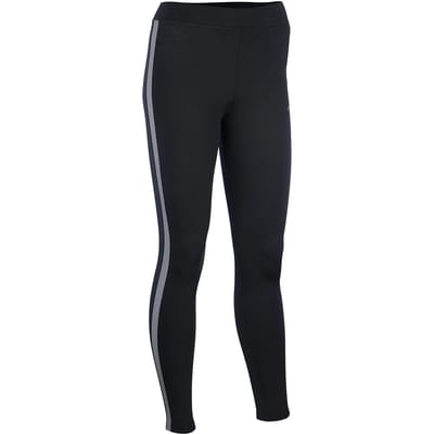 Avento Runningbroek Dames - Reflective Stripe - Zwart/Zilver - 36