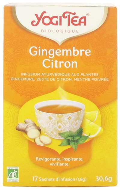 Yogi Tea Gember Citroen Biologisch 17 Zakjes