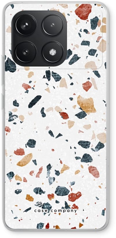 Case Company® - Hoesje geschikt voor Xiaomi Poco F6 Pro hoesje - Terrazzo N°4 - Soft Cover Telefoonhoesje - Bescherming aan alle Kanten en Schermrand