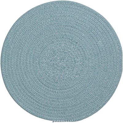 Ronde placemat groen - katoen - 38 cm - Onderleggers