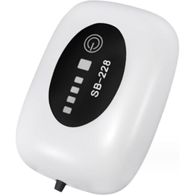 Pompe à Air d'aquarium USB pompe à oxygène Rechargeable réservoir de poisson barboteur haute capacité 4800mAh Lithium 2600mAh blanc