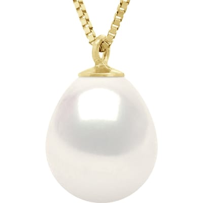 Ketting Echte Cultiveerde Zoetwater Parel Peer 9-10 mm