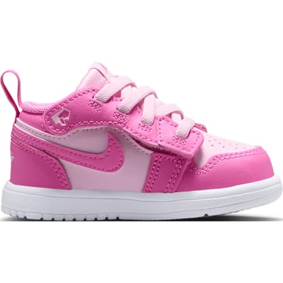 Jordan AJ1 Low Babyschoenen - Roze - Maat 17 - Leer