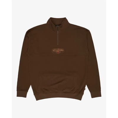 Billabong Core Lord Sweatshirt Met Halve Rits Bruin M Man