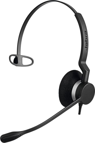 Jabra BIZ 2300 QD Mono Monauraal Hoofdband Zwart hoofdtelefoon